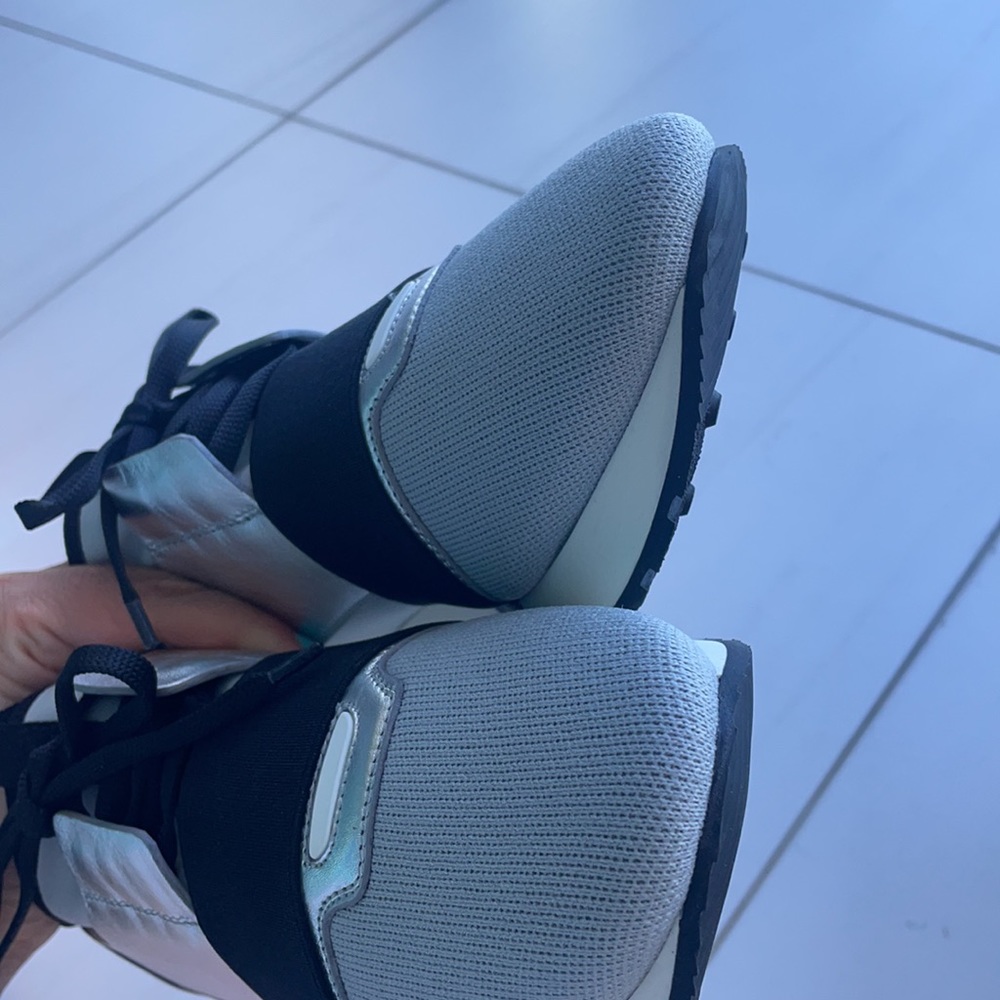 Balenciaga Black/Silver Race Runner Sneaker - Picture 15 of 16